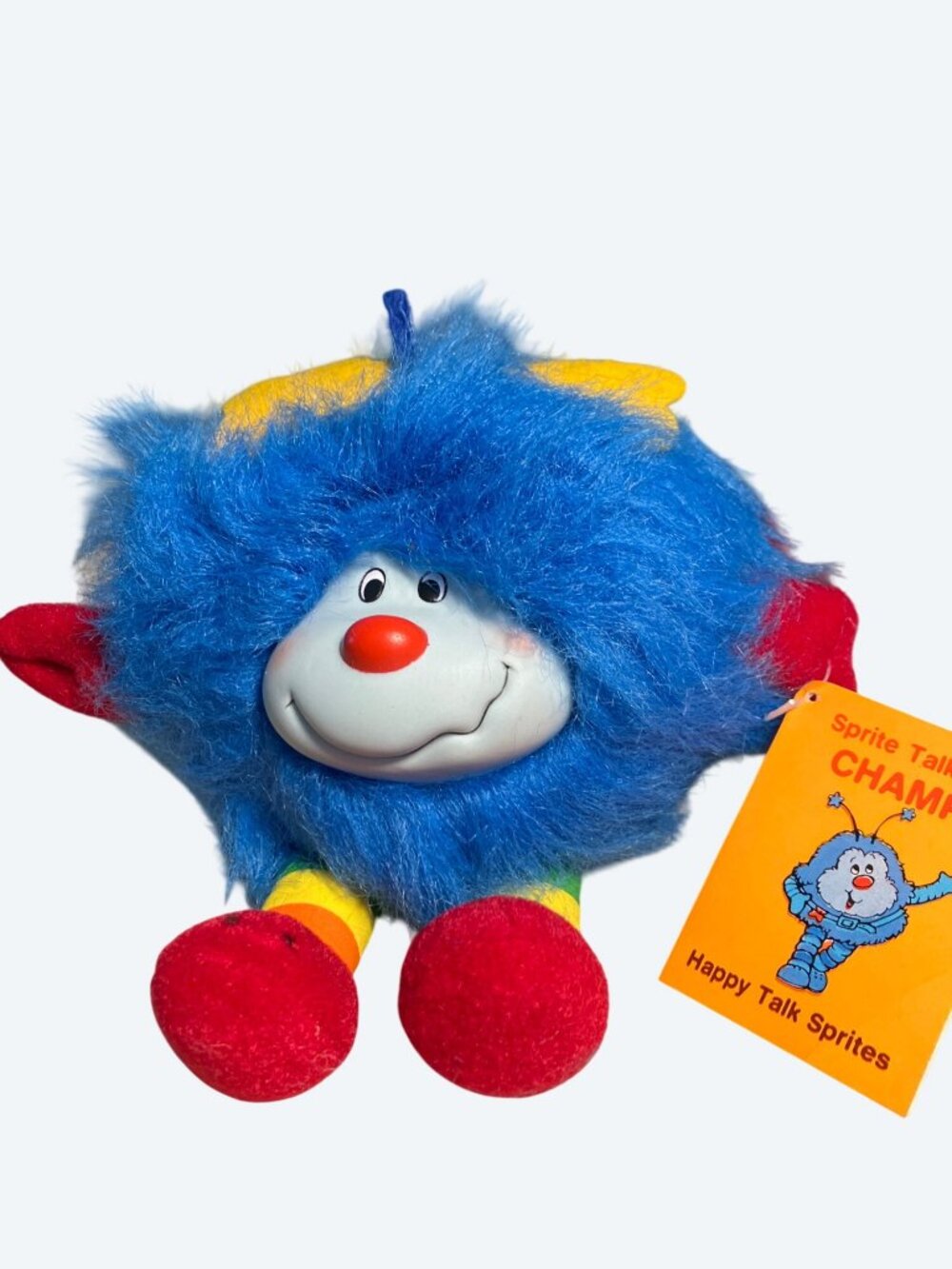 Vintage 1983 Taco Bell Hallmark Happy Talk Sprite Plush Blue Champ 1983 Vintage